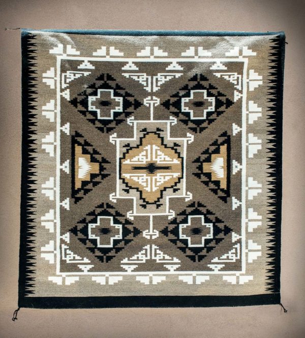 NAVAJO RUG: TWO GREY HILLS