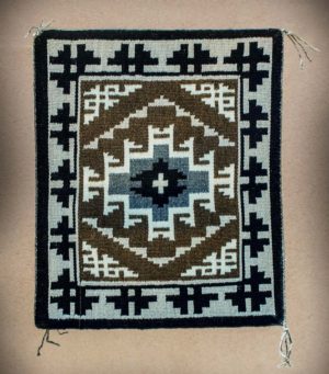 NAVAJO RUG: TWO GREY HILLS