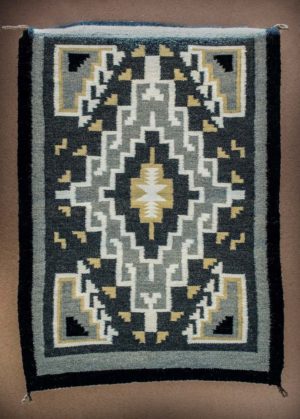 NAVAJO RUG: TWO GREY HILLS