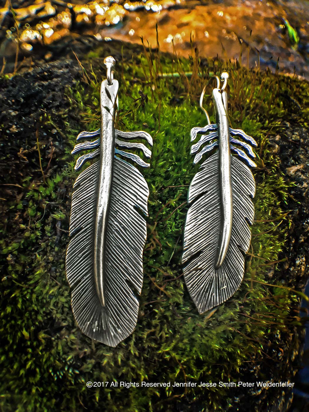 Genuine Red Coral Feather Earrings, 925 Sterling Silver, Native Americ –  Timberline Traders