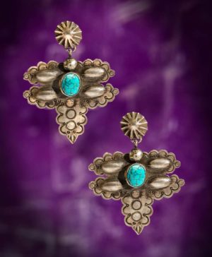 TRADITIONAL NAVAJO BUTTERFLY EARRINGS