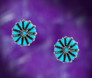 ZUNI PETI-POINT POST EARRINGS