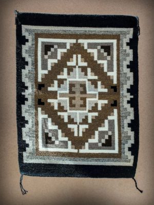 NAVAJO RUG: TWO GREY HILLS