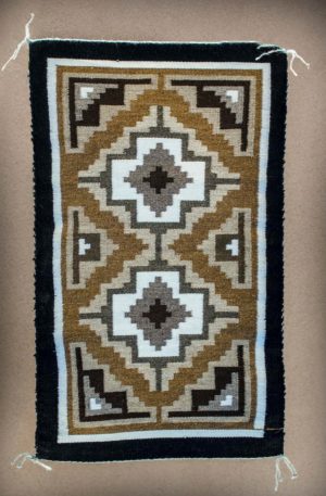 NAVAJO RUG: TWO GREY HILLS