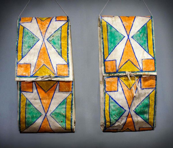 PAIR OF PARFLECHE BAGS