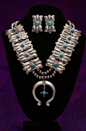 SQUASH BLOSSOM WITH NAJA & EARRINGS