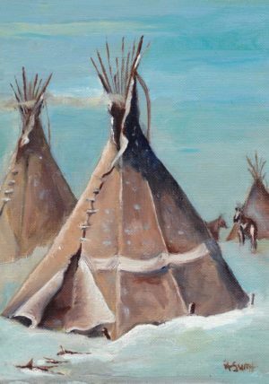 CARD: TIPI IN WINTER