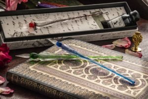 Murano handblown Glass Pen & Ink Set