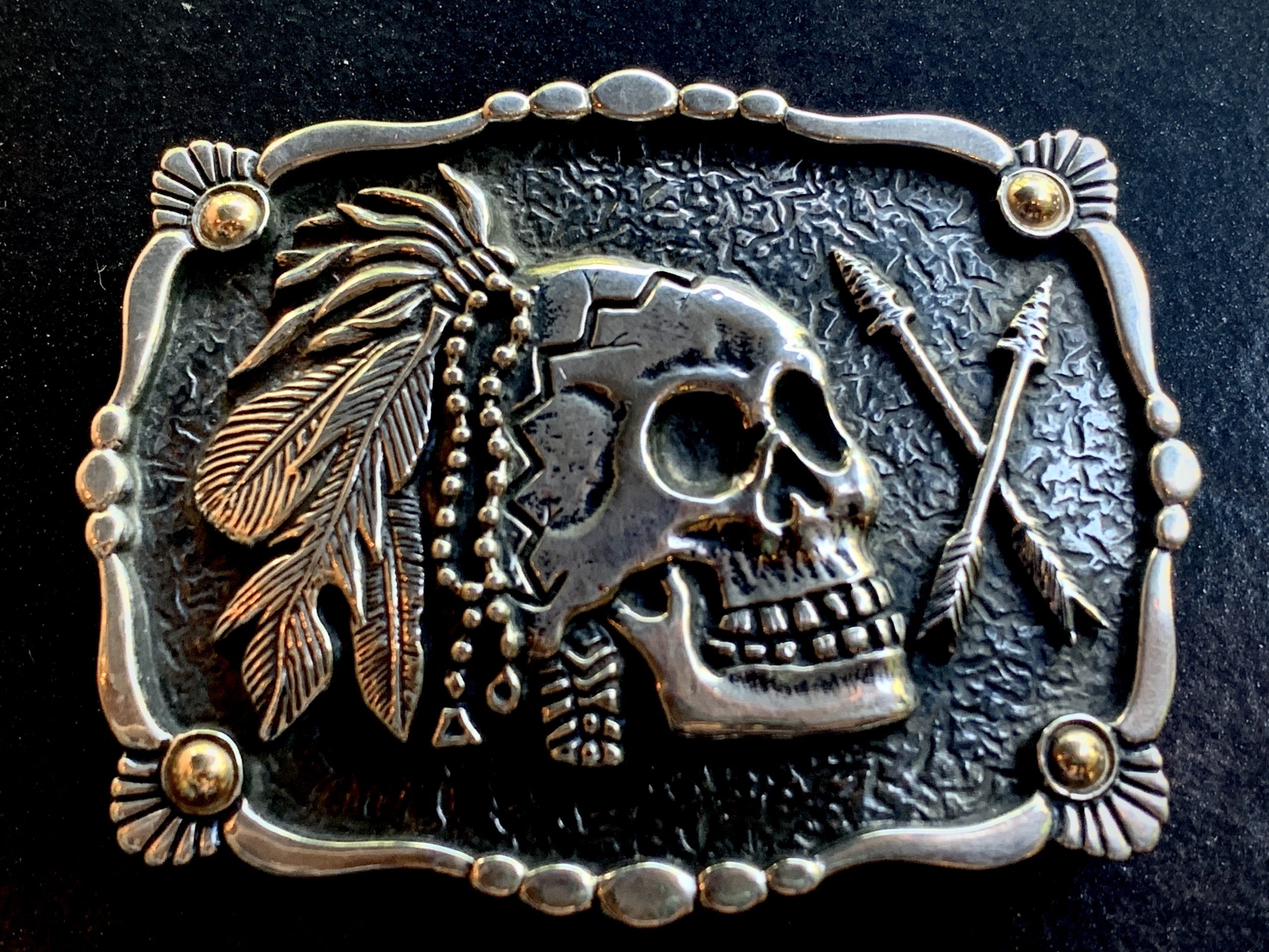 PAWNEE SKULL BUCKLE