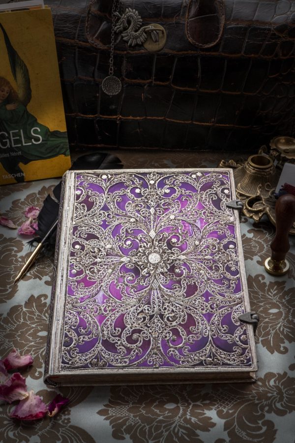 Ultra "Aubergine" hardcover hinged journal