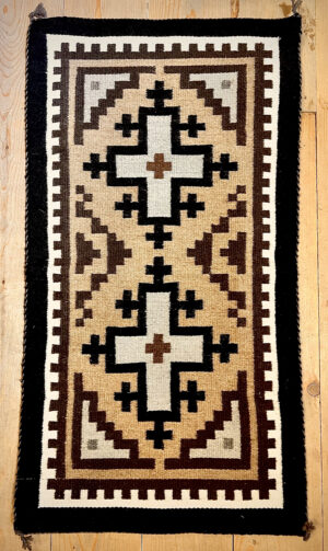 Two Grey Hills Handwoven  Tapestry #5824