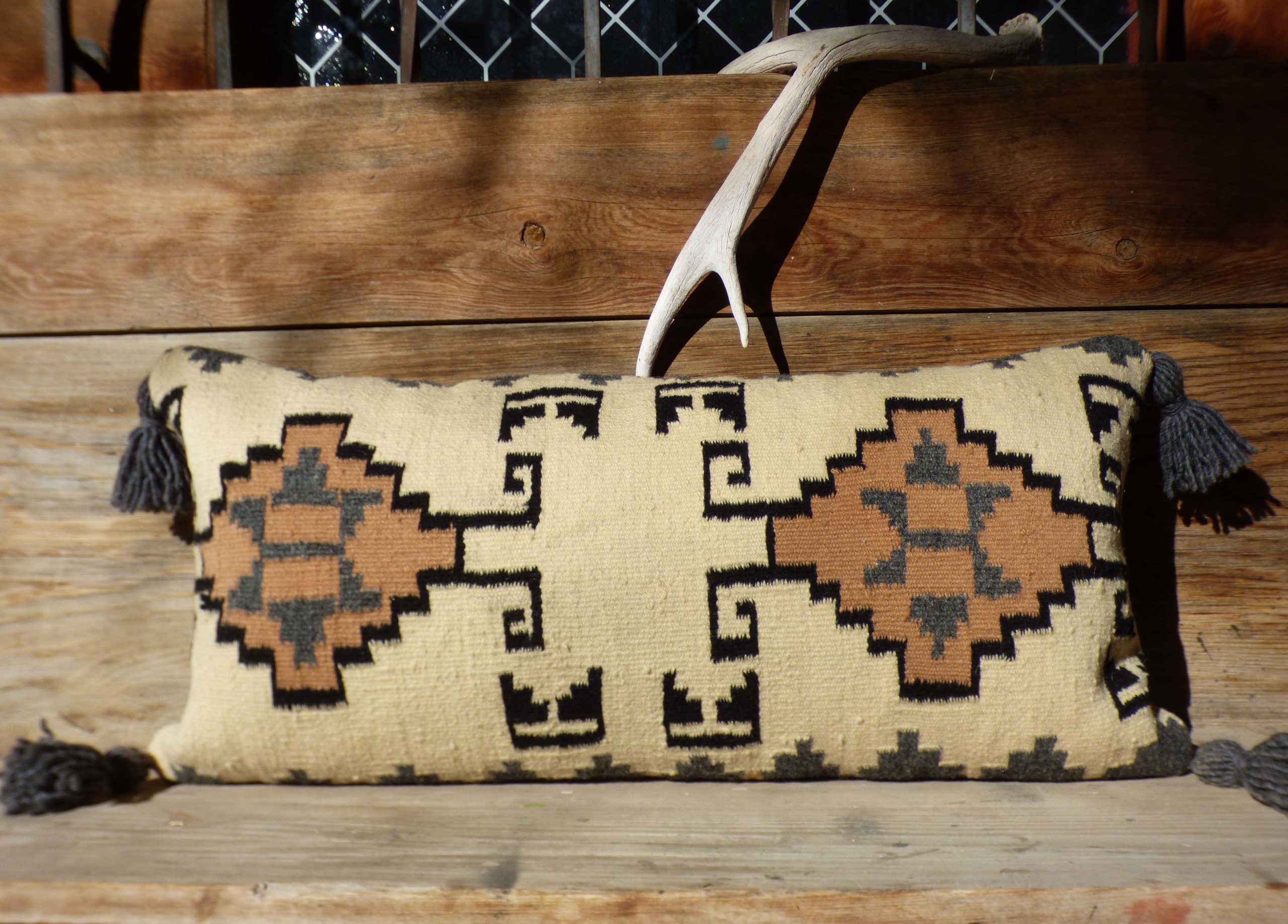 Navajo print top pillows