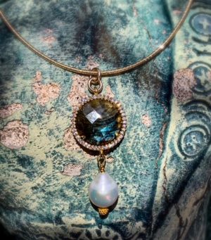 Omega Pearl & Moon Necklace