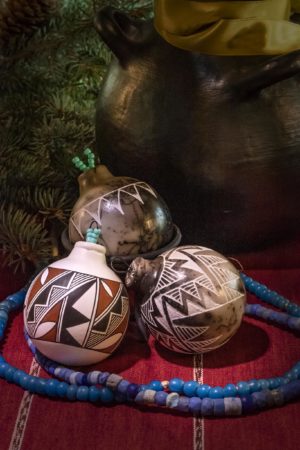 Acoma Pueblo Pottery Christmas Ornaments