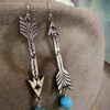 Two Arrow Asymmetrical Earrings