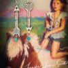 Two Arrow Asymmetrical Earrings - Image 2