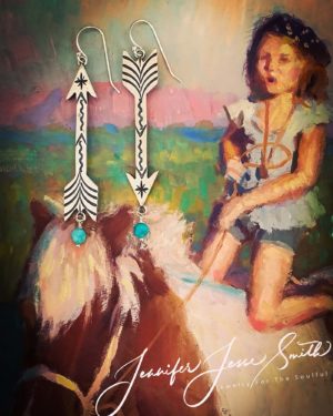 Two Arrow Asymmetrical Earrings