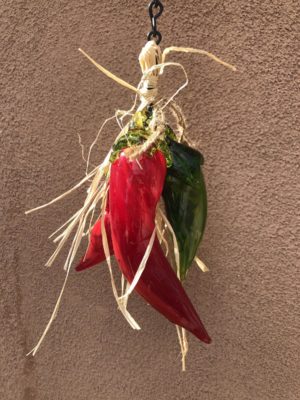 Handblown Glass Chili Ristra