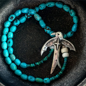 Turquoise Thunder Being Necklace