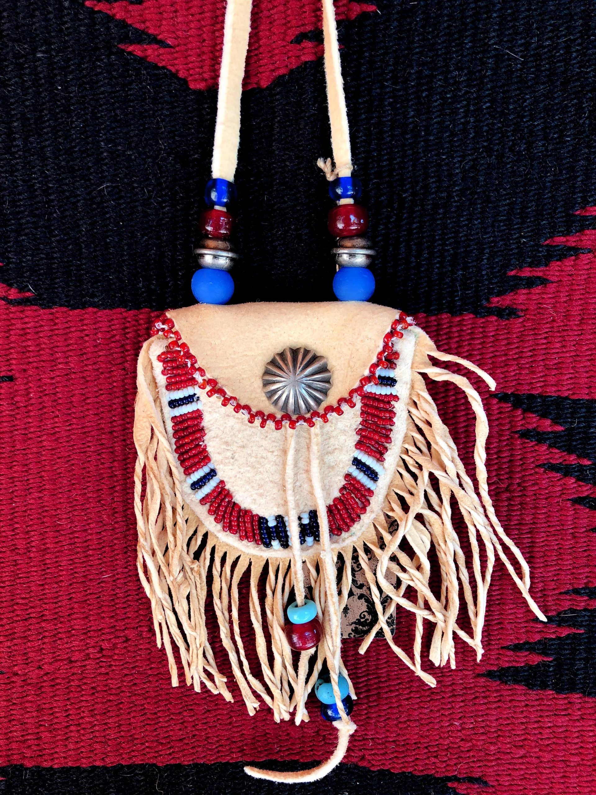 Apache Style Beaded Bag