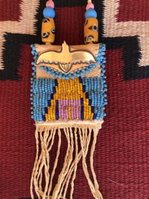 LAKOTA MEDICINE BAG with Sterling Raven