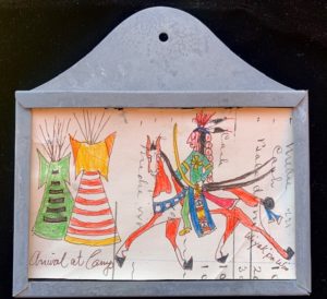 "Arrival at Camp"  Ledger drawing