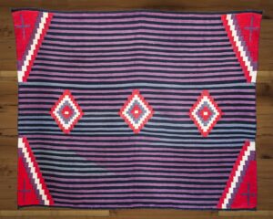 NAVAJO GERMANTOWN MOKI  CHIEF'S BLANKET