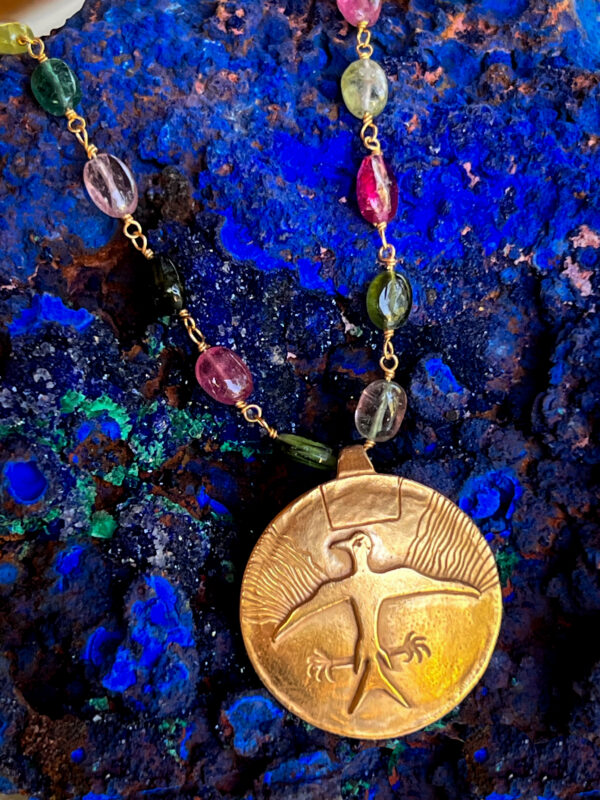 No Two Horns~Thunderbird Shield Necklace