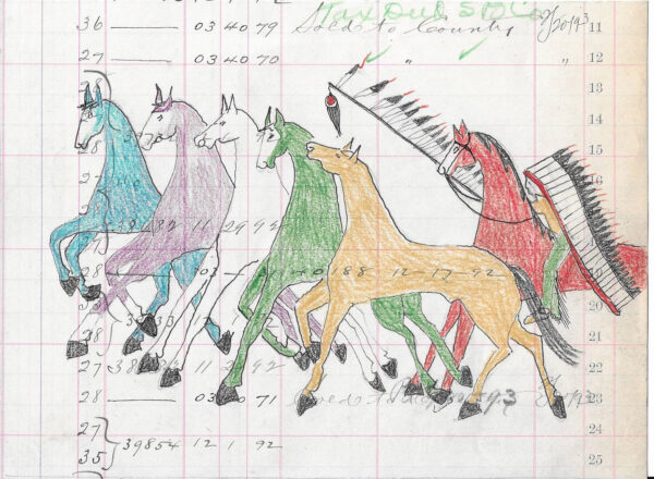 Ledger Drawing by Cathy A. Smith