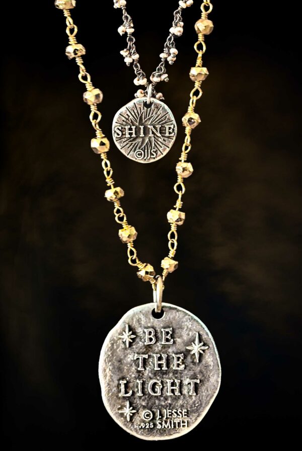 Be the Light Necklace ~ sterling silver - Image 2