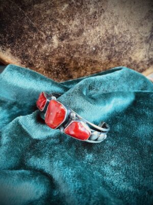 Navajo Coral Bracelet (JH657)