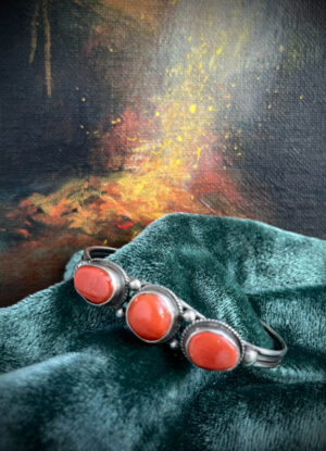 Navajo Coral Bracelet (JH a)