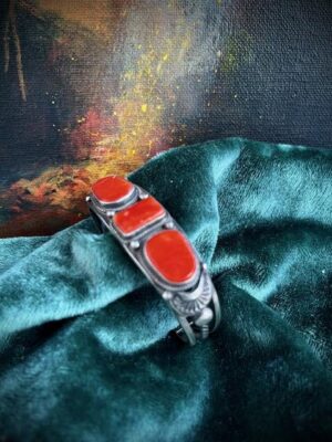Navajo Coral Bracelet (JHb)
