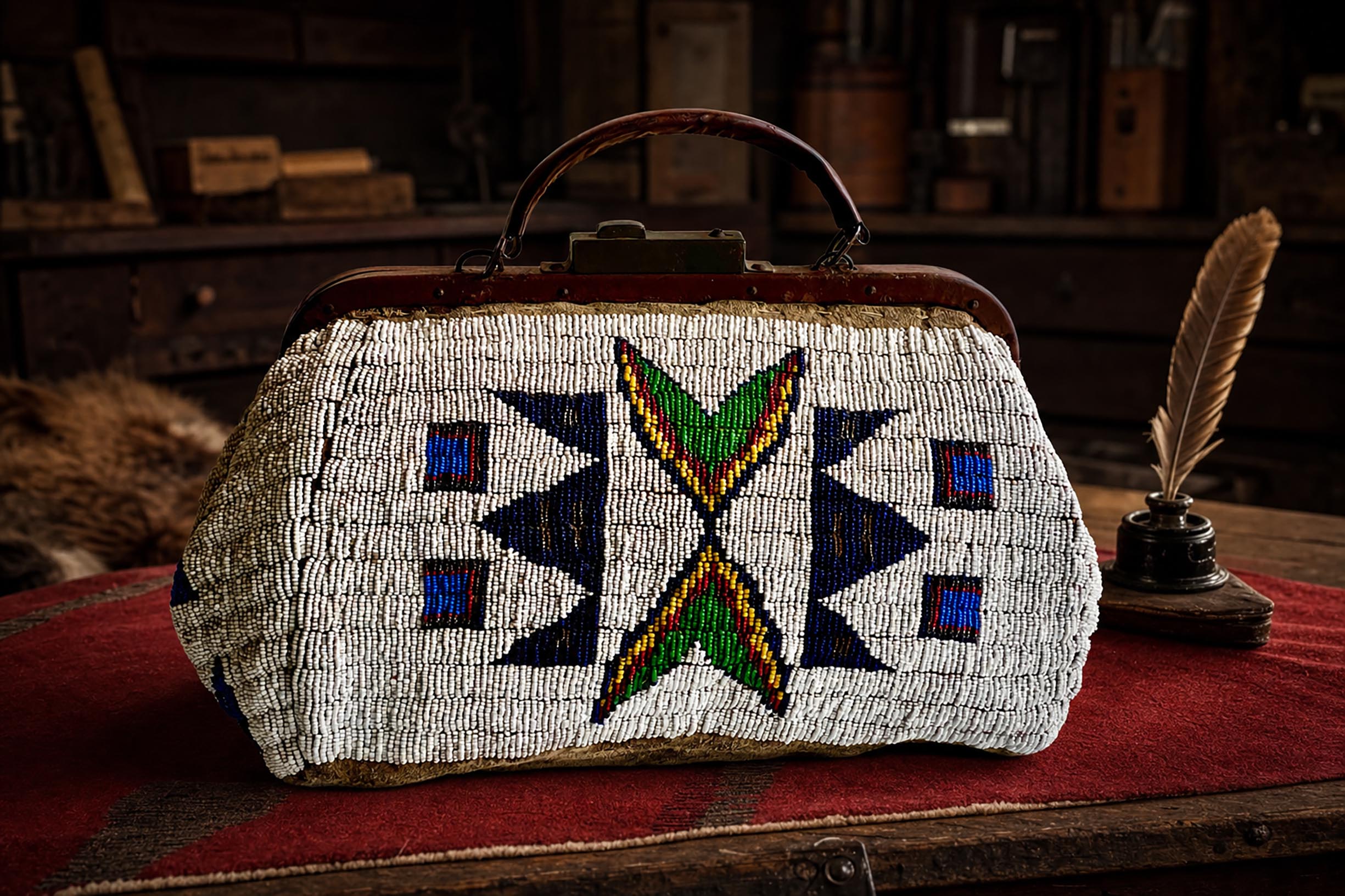 Fully Beaded Lakota Doctors Bag